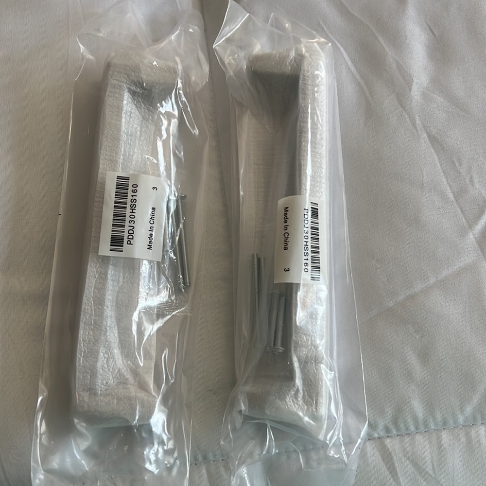 Brand New Draw Nickel Finish Pulls (Center to center length is 6 1/4 inches) - Picture 2 of 4